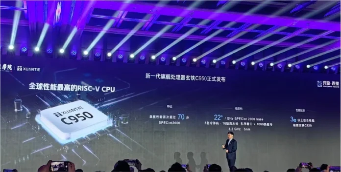 Alibaba's XuanTie C950 RISC-V CPU sets a new benchmark by challenging x86 and Arm architectures in agentic AI workloads, signaling a pivotal shift in semiconductor design for AI applications.