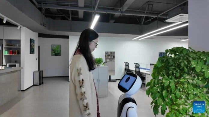 A new AI healthcare robot developed in Chengdu can measure vital signs and identify 13 emotional states without physical contact, signaling a leap in elderly care technology.