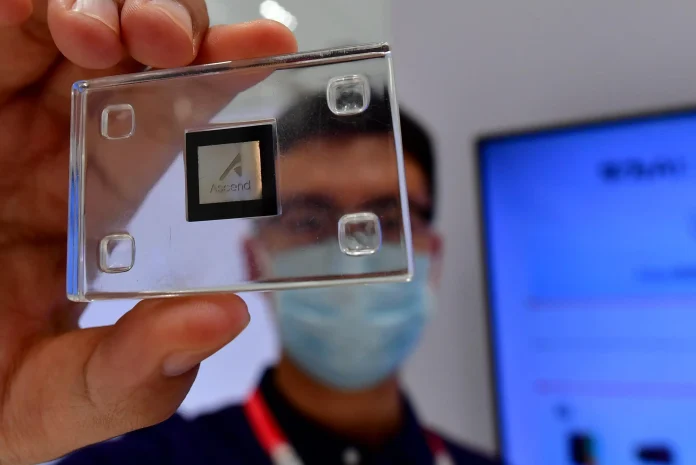 Huawei aims to ship 750,000 units of its Ascend 950PR AI chip in 2026, as demand surges following the launch of DeepSeek V4, though US export curbs on advanced chipmaking equipment continue to constrain supply.