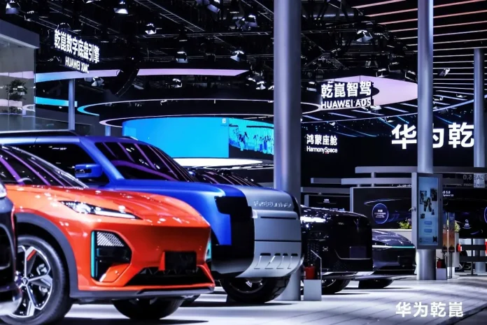 Huawei's Qiankun ADS 5 autonomous driving system launched at Auto China 2026, with multiple automaker partners including Dongfeng Yipai announcing L3 and L4 deployment plans for 2026 and 2027.