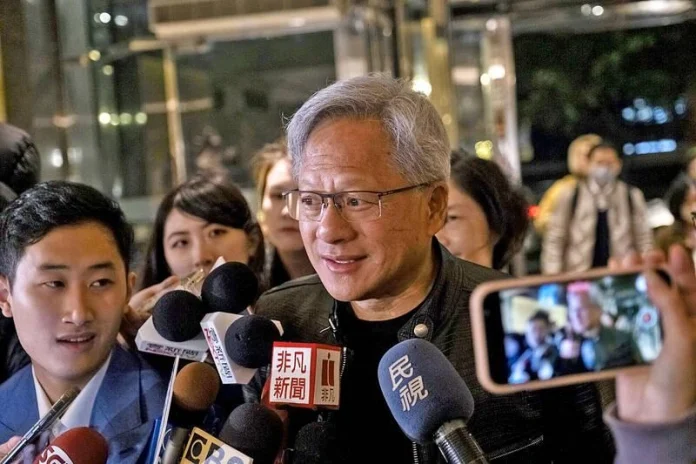 Nvidia CEO Jensen Huang said in Taipei that the company's $200 billion CPU market forecast explicitly includes China, and that delivering H200 chips to Chinese customers 