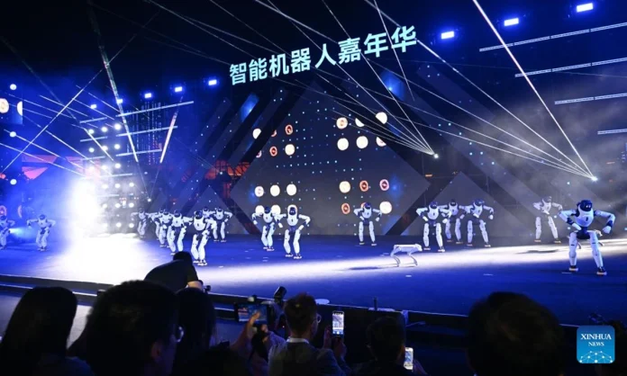 China's embodied AI market is projected to surpass 1 trillion yuan by 2035, with over 50% annual growth, as showcased at the World Intelligence Expo in Tianjin.