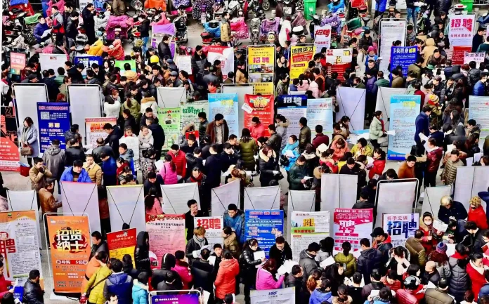 A Tencent Research Institute analysis of 100 million job listings finds that AI-related roles now account for up to 1.92% of all job postings in China, application-layer roles have nearly doubled, and the AI salary premium exceeds 40%.