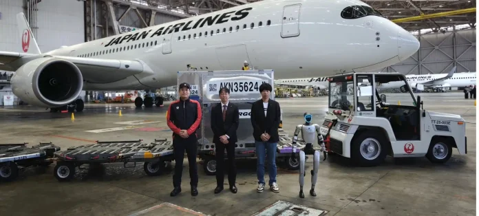 Japan Airlines is launching a two-year trial using Chinese-made humanoid robots from Unitree and UBTech at Tokyo's Haneda Airport to combat severe labor shortages in ground-handling operations, marking a landmark moment for Chinese robotics exports.