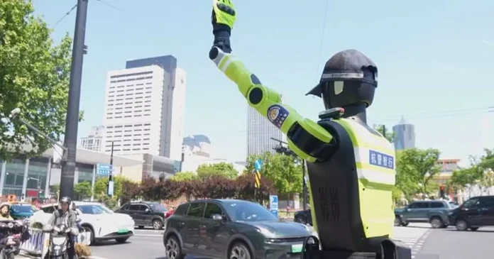 Hangzhou has deployed China's first formally organized humanoid robot traffic police squad, the Hangxing No. 1, to manage holiday crowds, signaling a major step in municipal robotics.