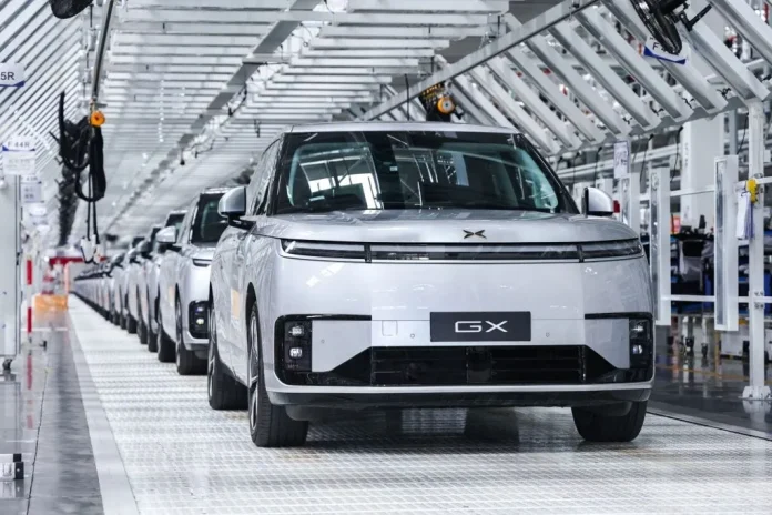Xpeng has launched mass production of its L4 robotaxi in Guangzhou, powered by four Turing AI chips and a pure vision VLA 2.0 model, targeting driverless operations by 2027.