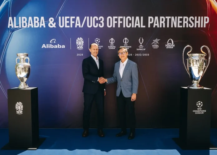 Alibaba inks a six-year deal with UEFA to provide AI-powered 360-degree replays and fan engagement tools for top European football events starting 2027.