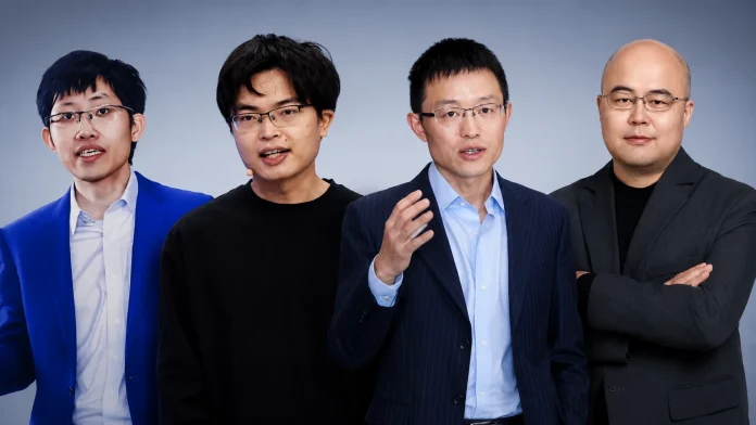A South Korean analysis profiles the four founders — Liang Wenfeng, Yang Zhirun, Tang Jie, and Yan Junjie — whose companies have collectively reshaped the global AI landscape, as Chinese researchers now constitute a majority of the world's top-tier AI talent.