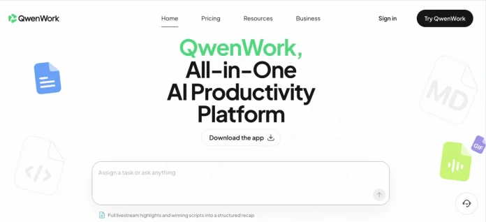 Alibaba has opened QwenWork’s international public beta, taking its workplace-agent platform to overseas users with web, desktop, and task automation tools.