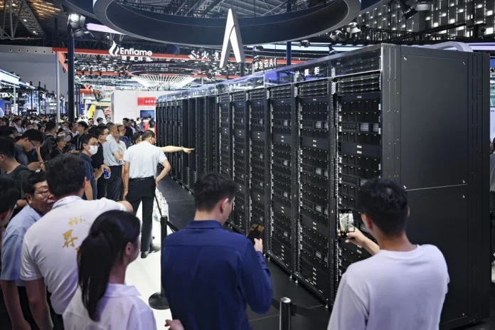 China is seeking a larger role in the data that trains global AI systems, as officials emphasize open ecosystems and international governance cooperation.
