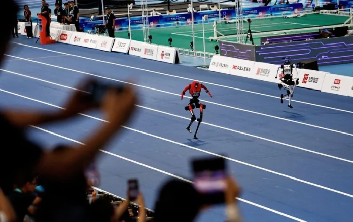 Tiangong Ultra ran a 100-meter heat in 9.39 seconds at Beijing’s World Humanoid Robot Games, offering a vivid test of China’s accelerating robotics work.